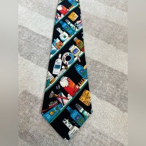 Vintage 1991 Nicole Miller Medicine Cabinet Silk Tie